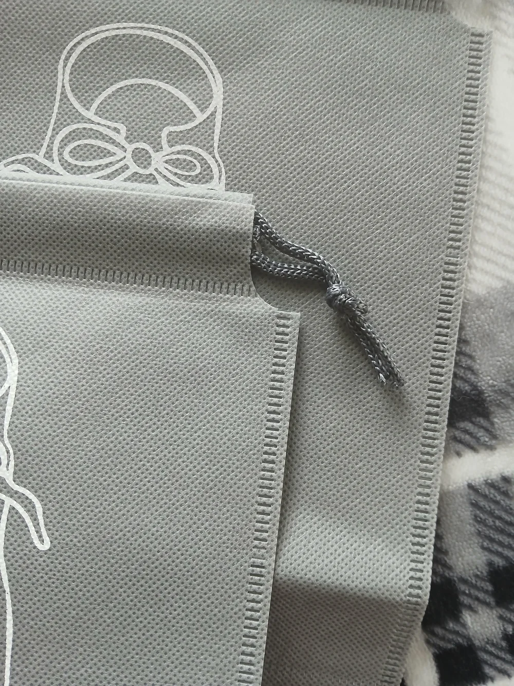 Gray Shoe Storage Bags - Durable Closet Organizers